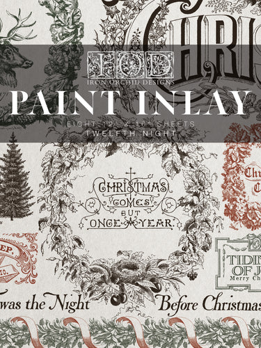 Twelfth Night IOD Paint Inlay 12x16 Pad™- Iron Orchid Designs